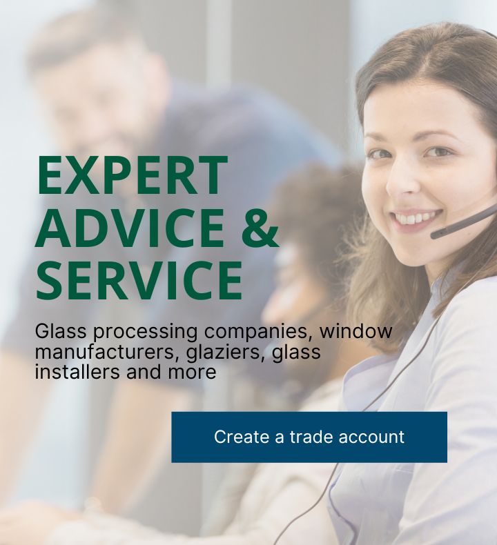 Expert advice and customised service to Glaziers, window manufacturers, glass processing companies